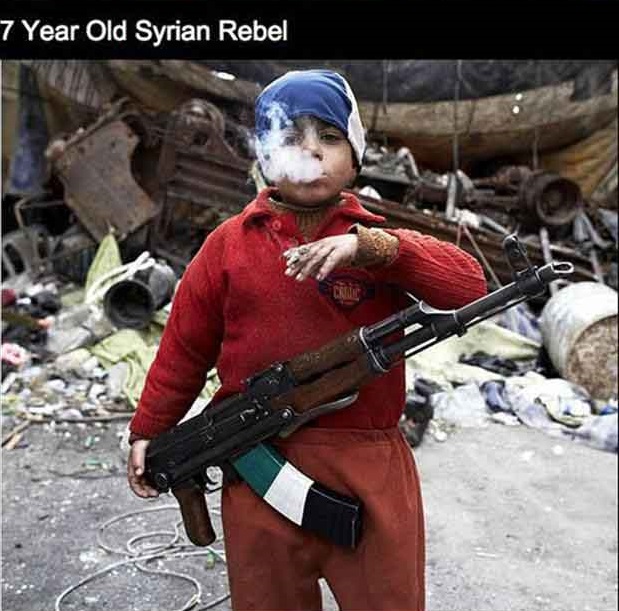 7 year old syrian rebel - 7 Year Old Syrian Rebel