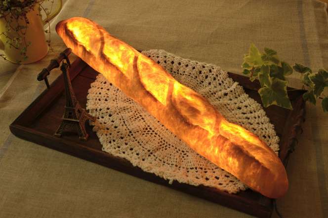 LAMPS MADE FROM REAL BREAD