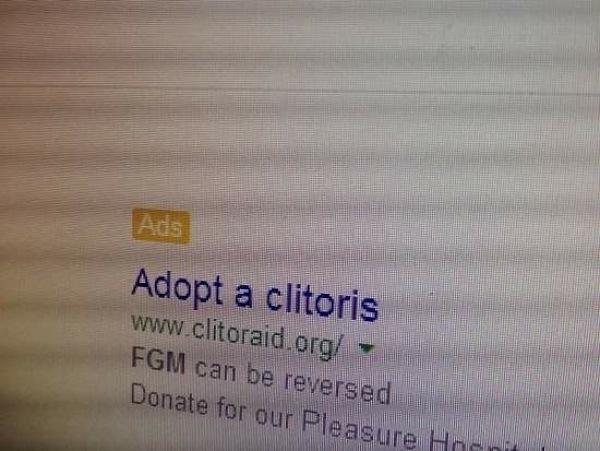 material - Adopt a clitoris Fgm can be reversed Donate for our Pleasure Hoe