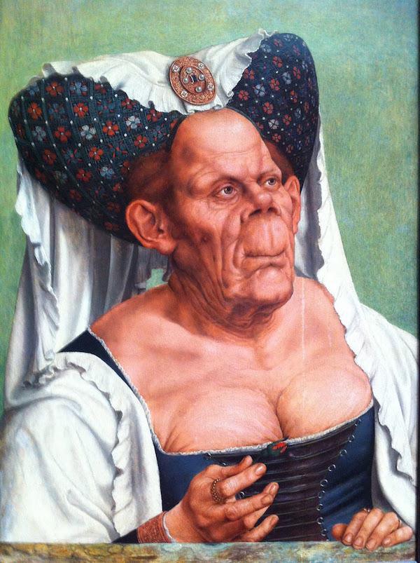 wtf grotesque old woman
