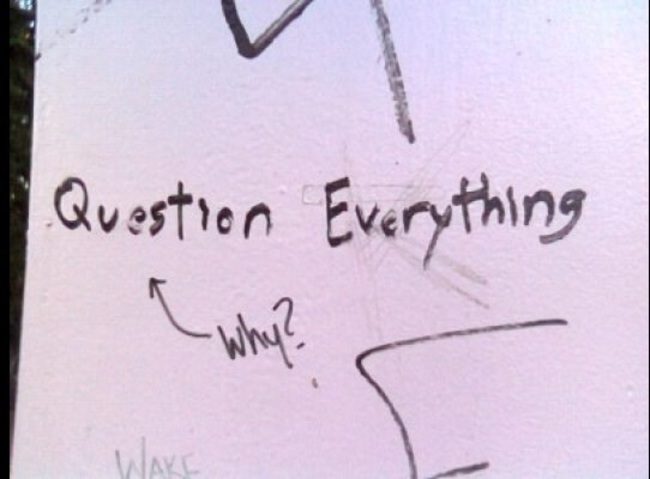british toilet wall graffiti - Question Everything