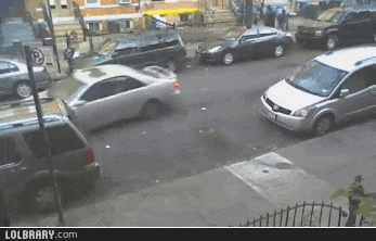 Parallel parking when there are people watching