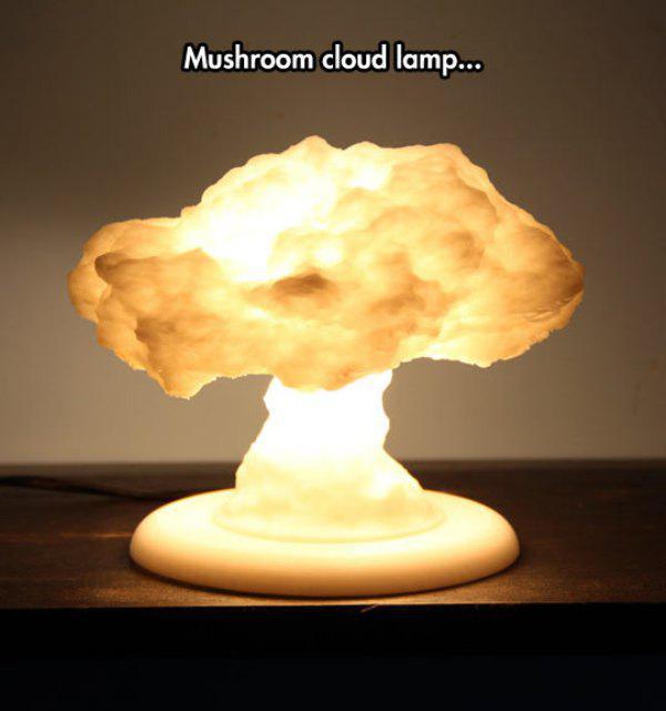 3d printed nuke lamp - Mushroom cloud lamp...