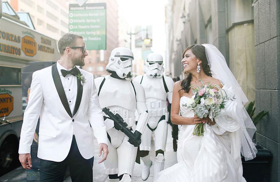 Classy star wars wedding
