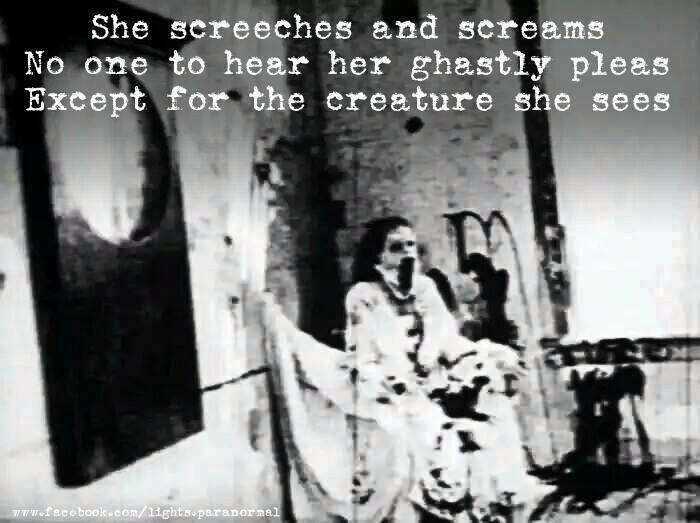 begotten movie - She screeches and screams No one to hear her ghastly pleas Except for the creature she sees