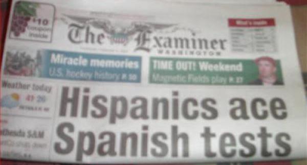 leave you with questions - The Examiner Miracle memories Us hockey Time Out Weekend Weather today Hispanics ace Spanish tests Sam