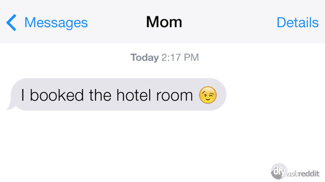 15 messages made awkward by a accidental winky face