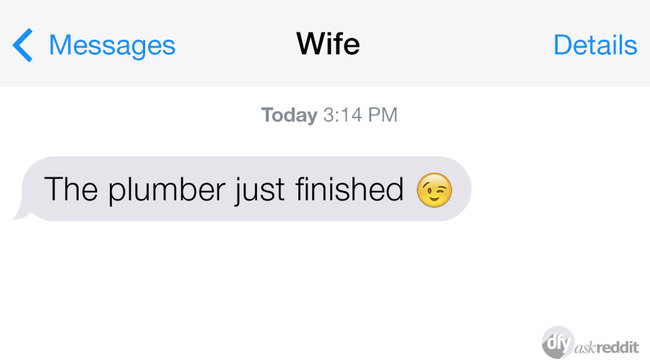 15 messages made awkward by a accidental winky face