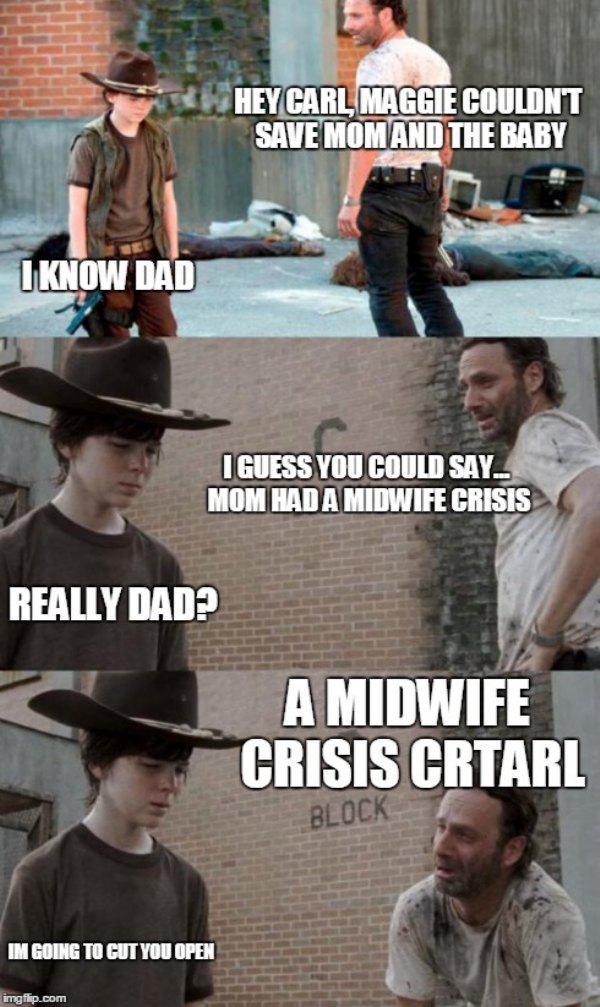 Rick Grimes from The Walking Dead tells the best dad jokes