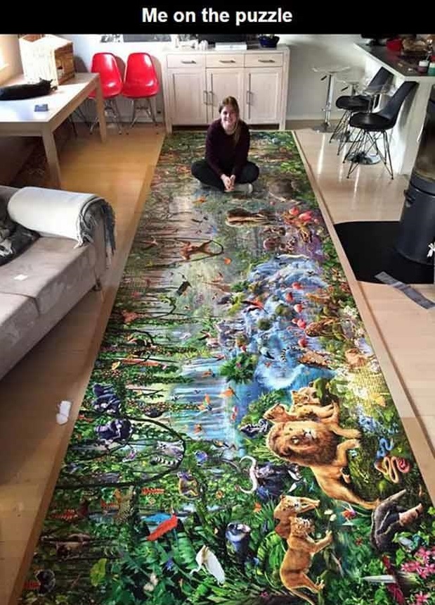 Ever wonder what a 36,000 piece puzzle looks like put together