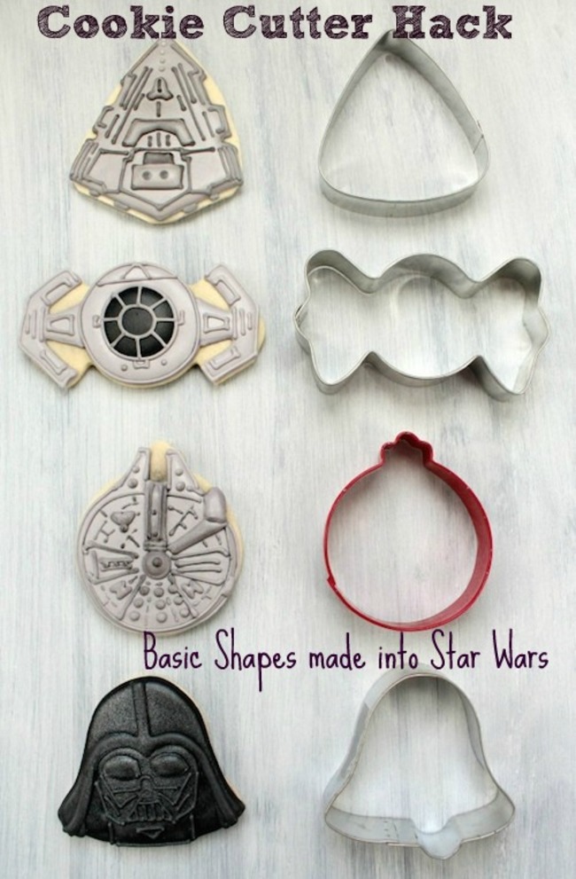 star wars cookie cutters - Cookie Cutter Hack Basic Shapes made into Star Wars