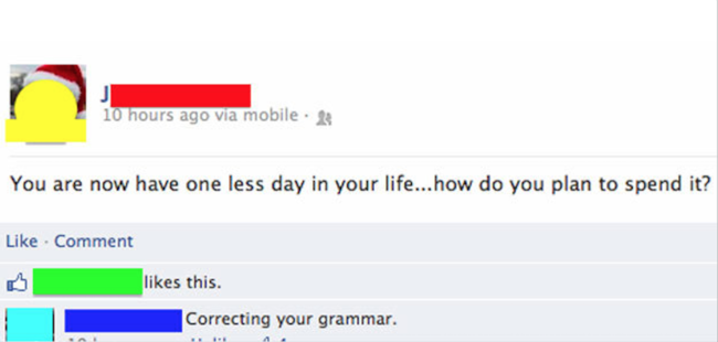 24 Times Grammar Errors Made Facebook Users Look Insane