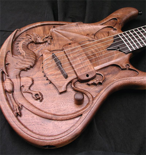 custom guitar hand carved guitars