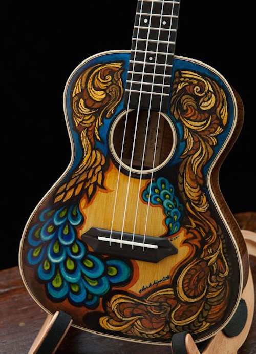 custom guitar painted guitar