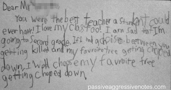 20 Weirdest Classroom Notes Teachers Ever Got Their Hands On