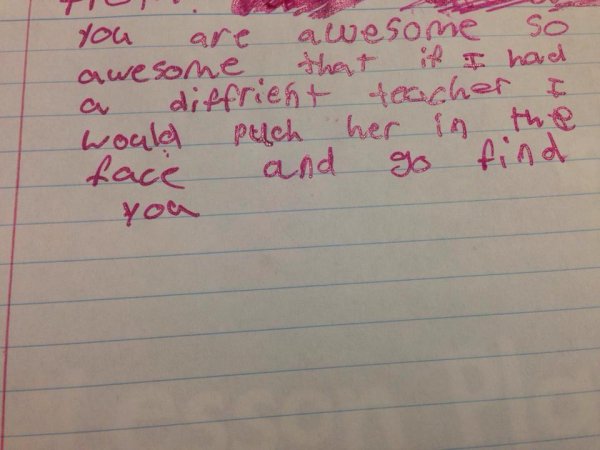 20 Weirdest Classroom Notes Teachers Ever Got Their Hands On