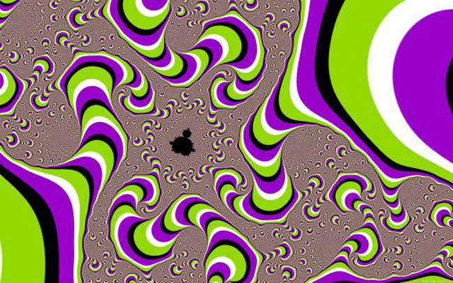 Using similar techniques, Randolph is able to create similar, more psychedelic illusions.