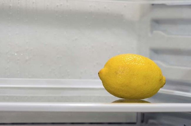 If your refrigerator has a nasty odor, half a lemon will soak up those odors, too.
