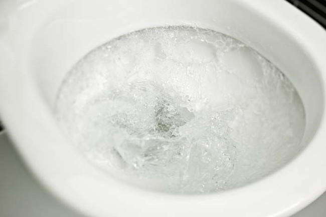 Clean a toilet without scrubbing by throwing in half a cup of lemon juice.
