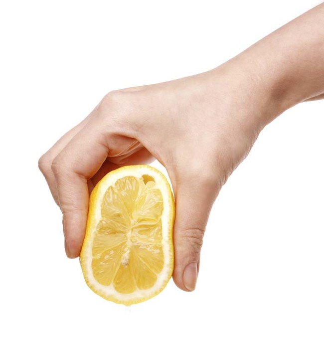 Get more juice from your lemons by massaging it on the countertop before you squeeze.