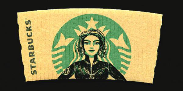 29 Starbucks sleeves with cartoon doodles