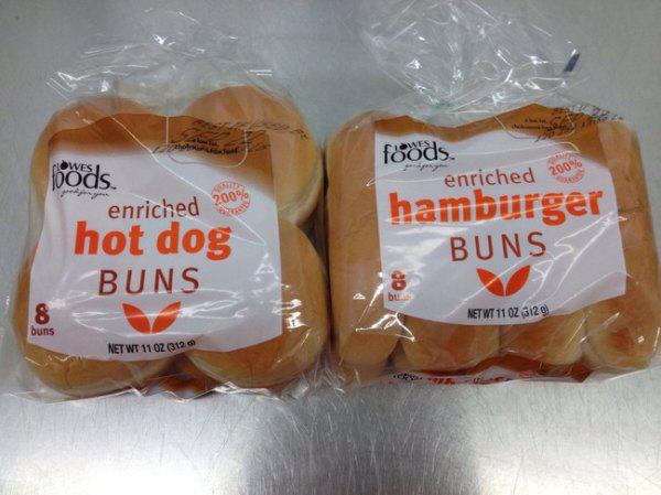 you had one job man - foods. enriched 2009 enriched 2009 pods hot dog Buns hamburger Buns bu 8 Net WT11 02 3120 buns Net Wt 1102 312