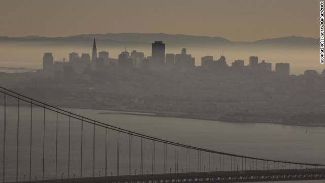 Almost a third of the air pollution in San Francisco comes from China.