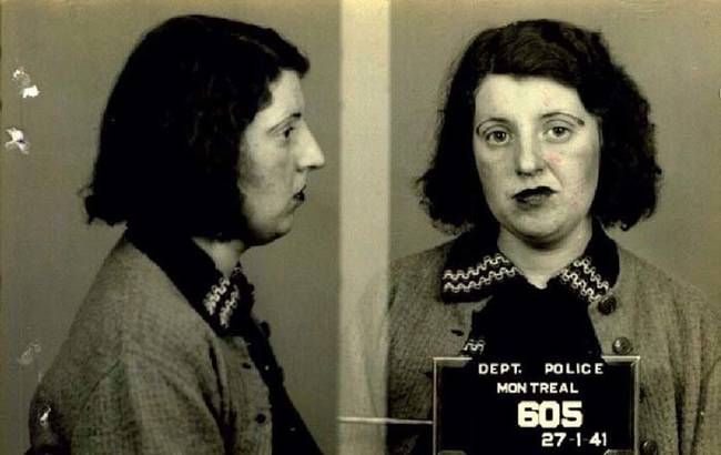 GisÃ¨le Roy, alias Marie-Jeanne Lambert, arrested in 1941 for prostitution.