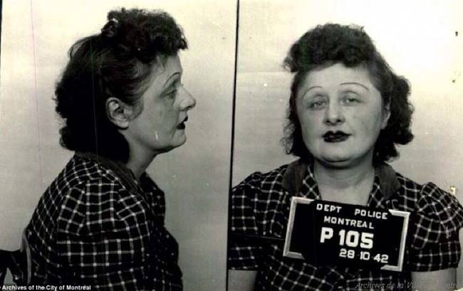 Fleurette Dubois, arrested in 1942 for owning a brothel at 1225 Bullion Street.