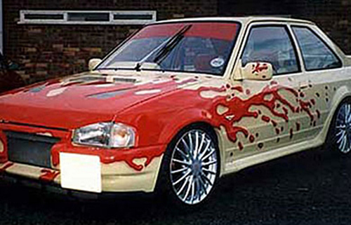 blood car paint job
