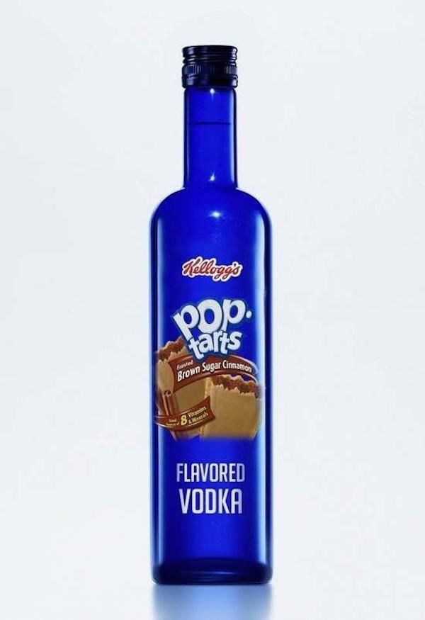 genius product cursed pop tarts - Kellogging Dob tarts Red vn Sugar Cinnamon Brown Sur Flavored Vodka