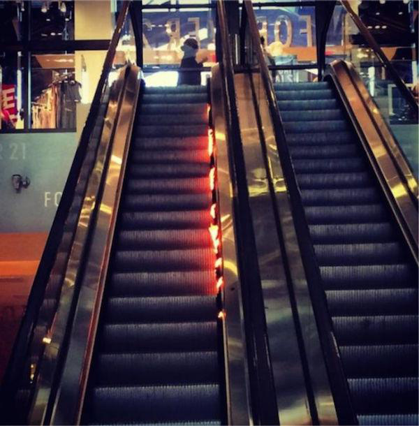 cool pic escalator fire