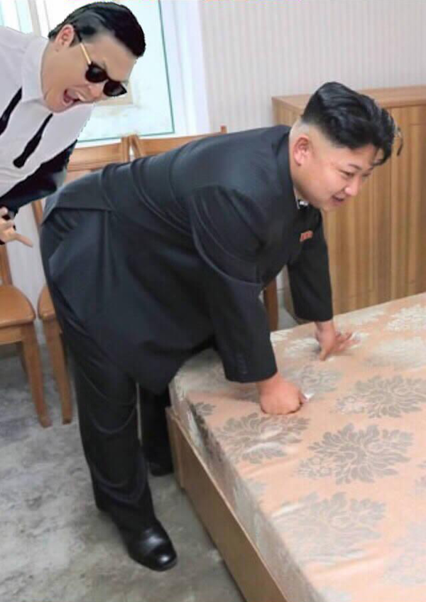 The Internet had a little fun with a picture of Kim Jong-un