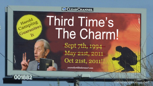 "I want everyone to know that, [yeah], it was fucking crazy, but it all seemed so real. It WAS going to happen. We believed it with every breath we took and in every pulse we had." The Harold Camping cult was infamous for predicting the end of the world (and subsequently being wrong about it). Their leader, Harold Camping, died in 2013 at 92 years of age.