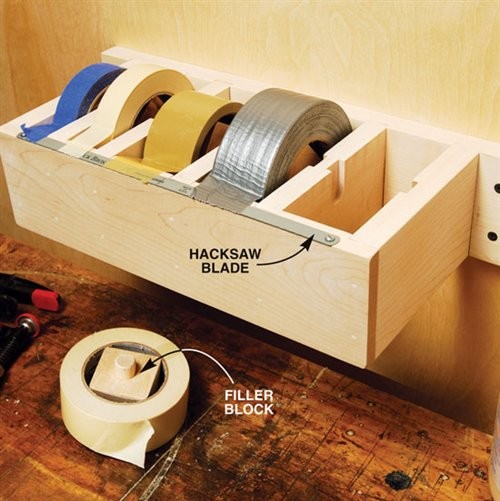 Create an awesome DIY tape dispenser.