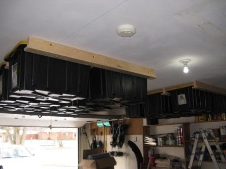 Don't forget to look up - never underestimate the value of overhead storage.