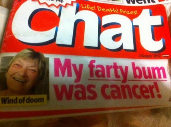banner - 110 Wil Life! Death! Prizes! Chat 2 012 My farty bum was cancer! Wind of doom