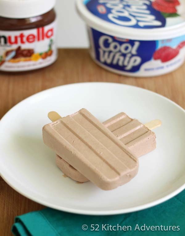 Make popsicles out of whipped cream, Nutella, and milk.