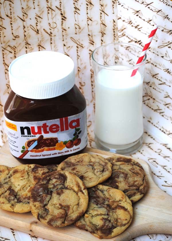 Add Nutella to sugar or chocolate chip cookies.