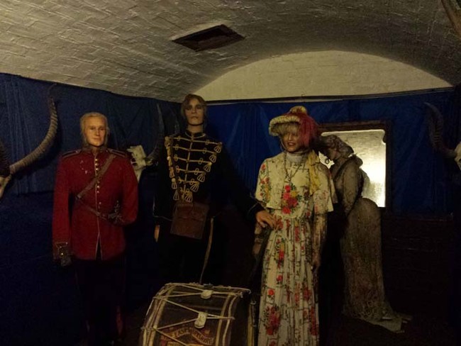 Creepy wax statues found in basement of an old English fort
