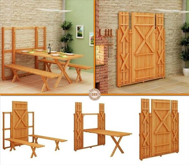 genius idea foldable wall mounted dining table