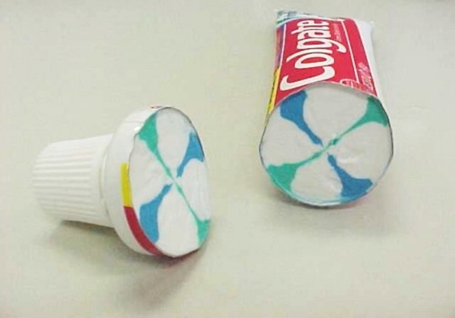 toothpaste inside