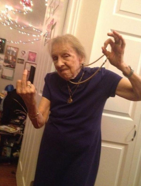 grandma thug life