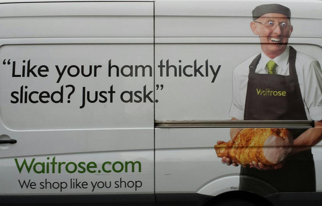 waitrose like your ham thickly sliced - " your ham thickly sliced? Just ask Voitrose Waitrose.com We shop you shop