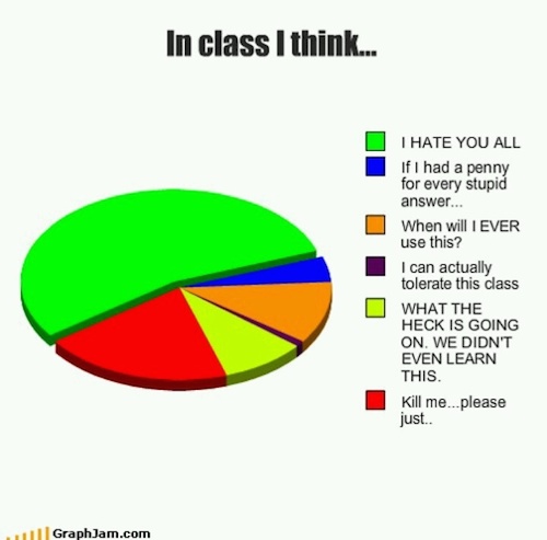 18 Totally Accurate Pie Charts About School