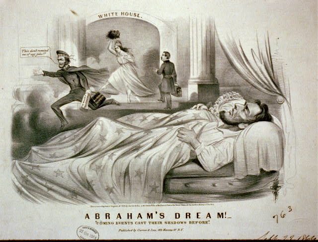 Before April 15, 1865, the day Lincoln was shot, Lincoln himself had a dream that might have predicted his fate... In his dream, Lincoln saw a soldier standing over a casket. When he asked who the man who died was, the soldier responded, "The president."