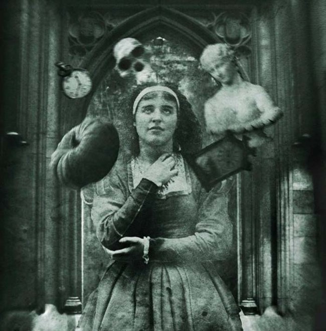 creepy vintage Photograph