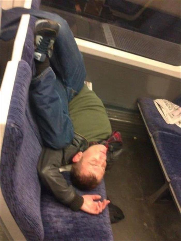 30 people taking naps in the strangest places