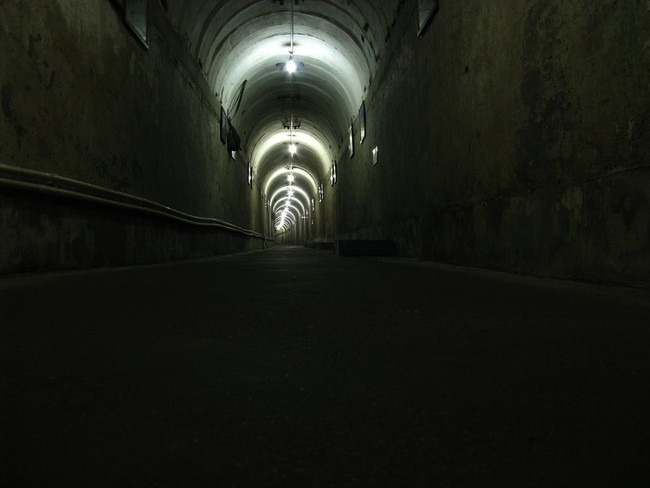 Though the tunnels are long-abandoned, they once held stores, restaurants, and even schools. It was designed to hold 40% of the city's population, but is now mainly traversed by tourists who have done their homework.