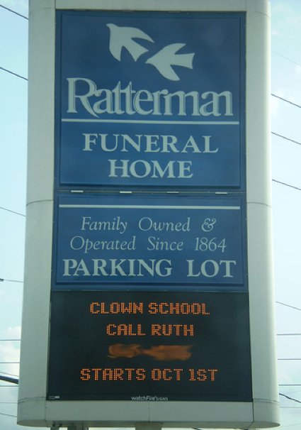 maleficio stephen king - Ratterma Funeral Home Family Owned & Operated Since 1864 Parking Lot Clown School Call Ruth Starts Oct Ist